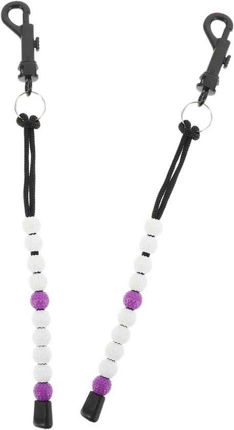 Golf Score Teller - Telketting Bal - Golf Score Bijhouden - Met Gesp Ontwerp - 34cm Lengte - Paars van GOLF