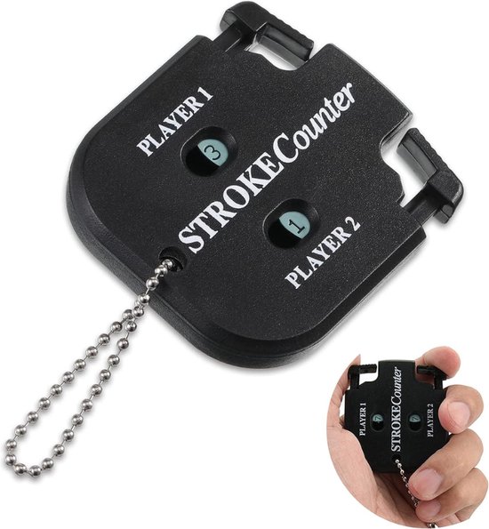 Golf scoreteller - 2 players - Handteller - Golftrainingsmateriaal - Golfaccesoires - handige score teller - Golfscore teller - Golfscoreteller - Slagenteller van $