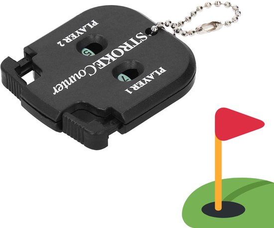 Golf scoreteller - 2 spelers - Slagenteller - Handteller - Golftrainingsmateriaal - Golfaccesoires - handige score teller - Golfscore teller - Golfscoreteller van Merkloos