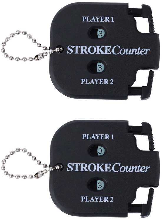 Golf Slagentellers - Draagbare Scoreteller met Lanyard - 5,6x4,9x0,9 cm