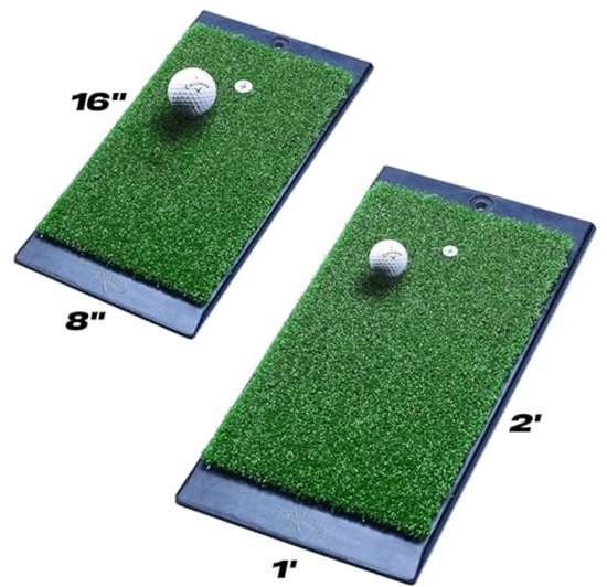 Golf Slagmat - Trainingsmat - Golf Oefenen - Met Rubberen Basis - 30 x 60 cm - Groen van GOLF