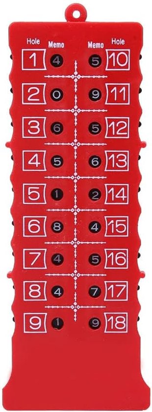 Golf-slagteller 18 gaten - draagbare mini-scoreteller - onafhankelijke scoretracking - ideaal voor golfspelers - ShopVlot