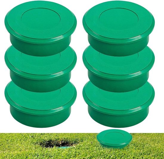 Golf Sleuf Afdekking - Gat Beschermers - Golf Training - ABS Constructie - 6 Stuks - Groen