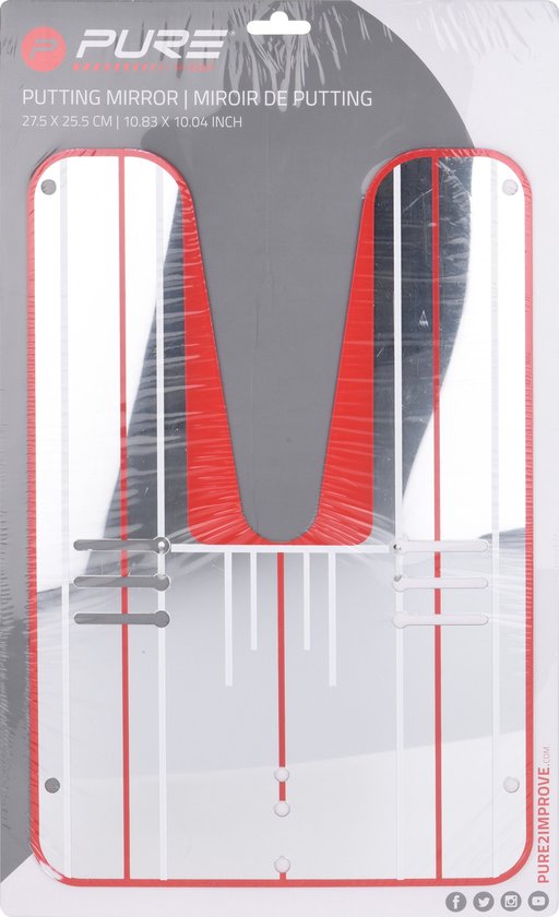 Golf Spiegel - Putting Mirror - 27,5x25,5 cm van Pure2Improve