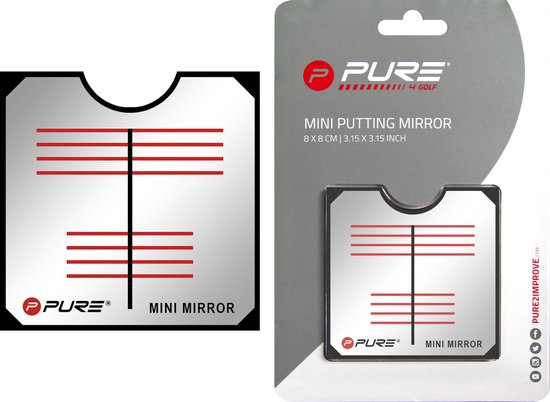 Golf Spiegel - Putting Mirror Mini - 8x8 cm