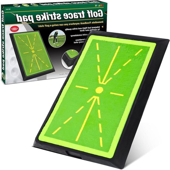 Golf Swing Mat met Antislip Rubber Basis - Draagbare Golf Oefenmat voor Binnen en Buiten, Ideaal voor Beginners en Gevorderden, 30x40cm