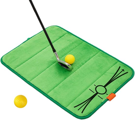 Golf Swing Mat - Oefenmat Golf - Golf Training - Real-time Correctie - 50 x 35 cm - Groen