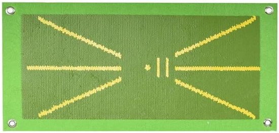 Golf Swing Mat - Oefenmat Golf - Swing Analyse - Directe Feedback - 50x25 CM - Groen