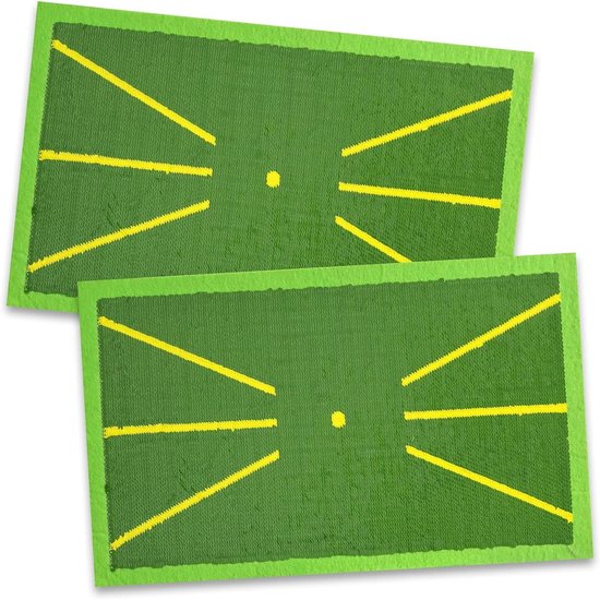 Golf Swing Mat - Oefenmat Golf - Swing Feedback - Vervangbare Mat - 24x15CM - Groen van GOLF