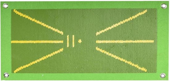 Golf Swing Practice Mat met oefenballen- Divot mat - Golf mat - Impact chipping mat - Golf accessoire voor Indoor & outdoor Training - Golf swing trainer - Golf Trainingsmateriaal-Golf Spullen van Pazanno Golf.