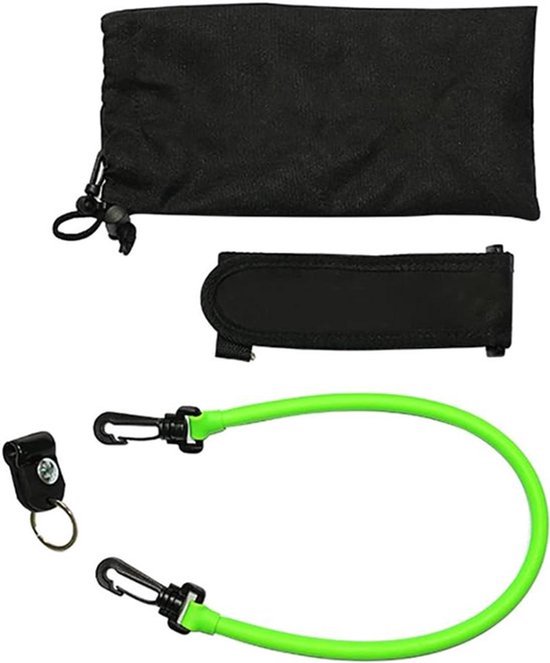 Golf Swing Release Trainer - Flexibel - Voor thuisgebruik - Zwart - Swingtouw - Verbeter je golfswing - Geschikt voor alle niveaus - Lichtgewicht en draagbaar. van Merkloos