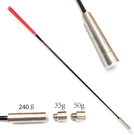 Golf Swing Speed Trainer voor Snelheid en Flexibiliteit – Trainingsstick met 3 Gewichten van Merkloos