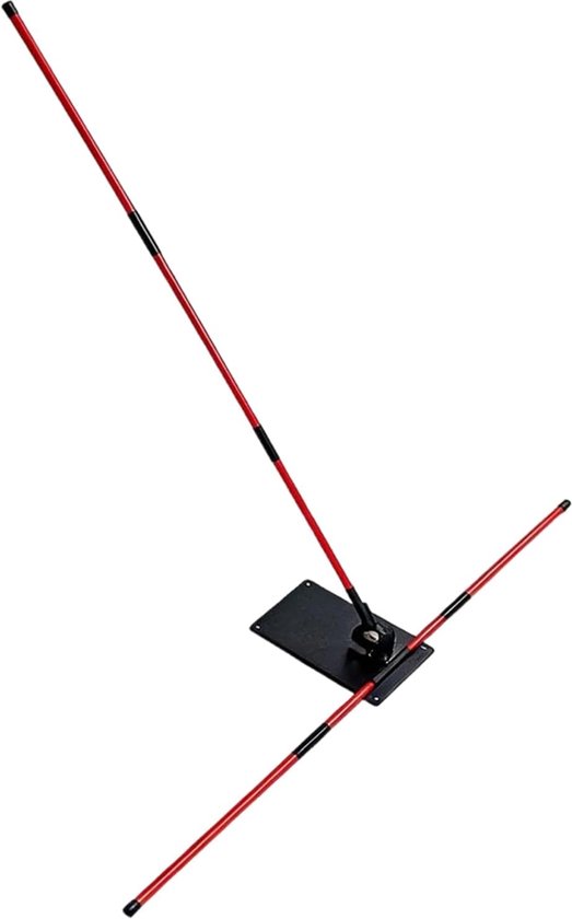 Golf Swing Staven - Trainingsuitlijning Staven - Golf Precisie Verbeteren - Verstelbaar Ontwerp - 111 x 116 cm - Rood