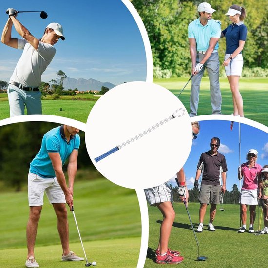 Golf Swing Touw - Golf Trainingshulp - Golfslag Verbeteren - Spiergeheugen Vergroten - 95 cm Lengte - Wit van GOLF