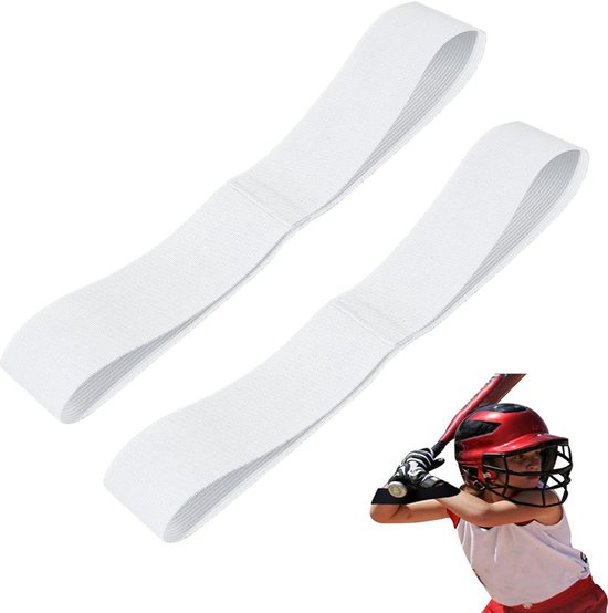 Golf Swing Trainer - 2 Stuks - Elastische Band - 23.8 X 3.8 Cm - Polsbandje - Armen Correctie - Houding - Golftrainingsmateriaal - Golfaccesoires - Golf Trainingsmateriaal - Geschikt Voor Handpositie & Verbeterde Swing - Wit