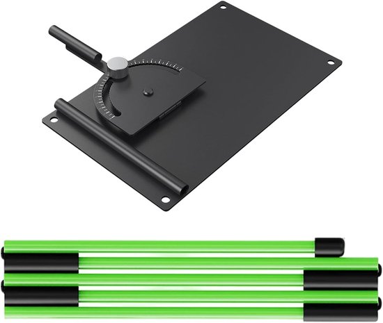 Golf Swing Trainer - Alignment Sticks - Golf Oefenen - 180 Graden Verstelbaar - 23 x 14.5 cm - Zwart