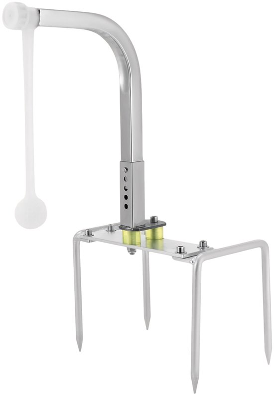 Golf Swing Trainer – Duurzaam Metalen Golf Trainingshulpmiddel met 5-voudig Verstelbare Hoogte voor Swingtraining – Zilver