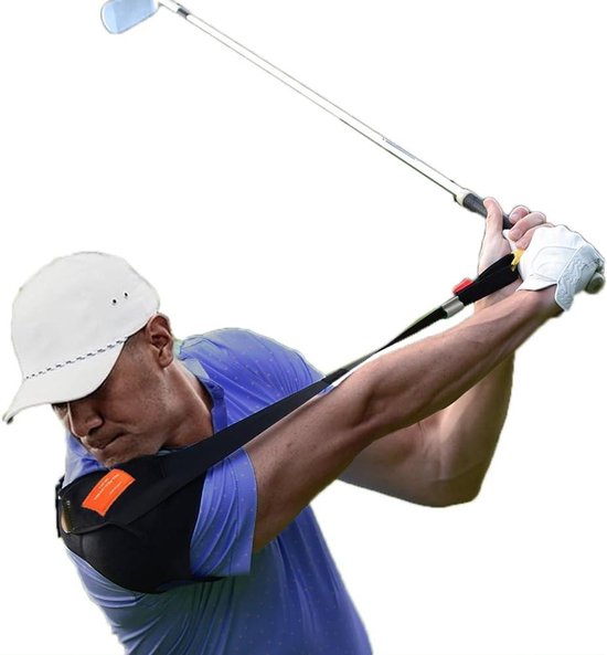Golf Swing Trainer - Golf Accessoire - Swing Verbeteren - Creëert Brede Backswing - Regular - Zwart