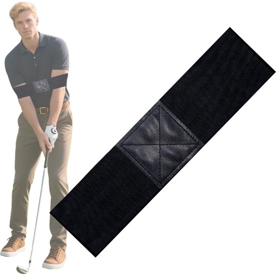 Golf swing trainer, golf armband trainer, golf swing band, golf verbindingsband, golf trainer, verbindingsband golf, swing correctie armband van Merkloos