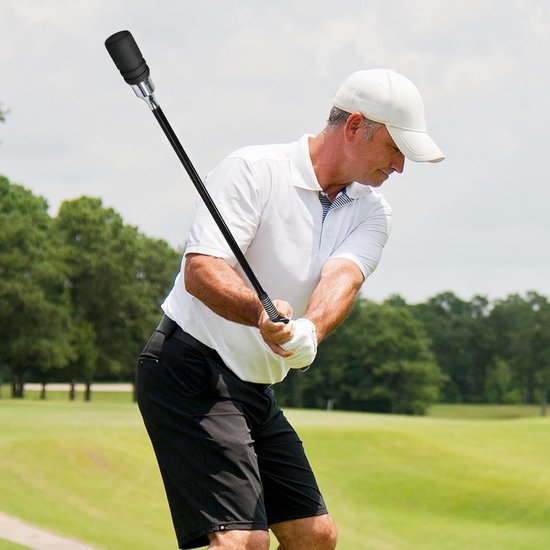 Golf Swing Trainer - Golf Oefen Grip - Sport Prestaties Verbeteren - Auditieve Timing Feedback - 81 cm Lengte - Zwart
