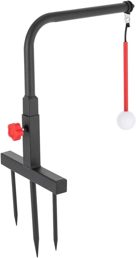 Golf Swing Trainer - Golf Oefen Set - Swing Verbeteren - Automatische Balretour - In Hoogte Verstelbaar - Zwart