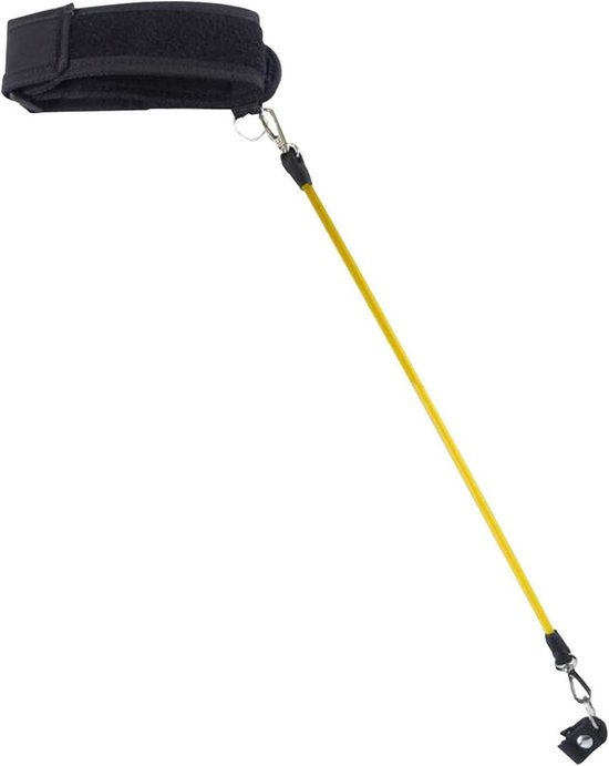 Golf Swing Trainer - Golf Oefenhulp - Swing Verbeteren - Duurzaam Natuurlijk Rubber - 20.5 x 10.4 cm - Zwart