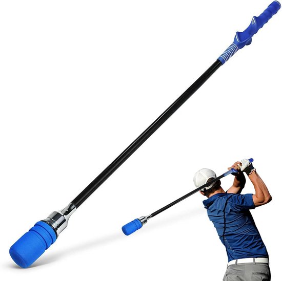 Golf Swing Trainer - Golf Oefenhulp - Swing Verbeteren - Real-time Feedback - 80 cm - Blauw