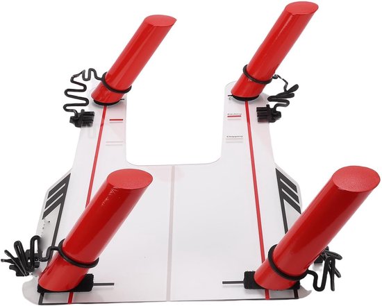 Golf Swing Trainer - Golf Oefenhulpmiddel - Verbeteren Swing - 4 Richtingsstangen Veer - 45.8 x 30.6 cm - Transparant
