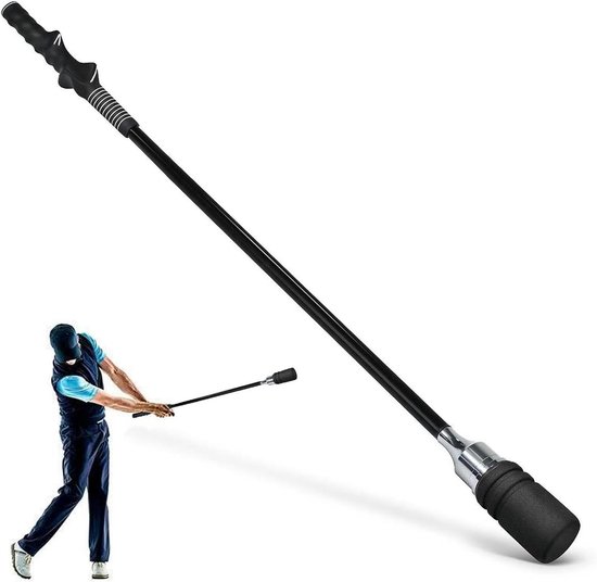 Golf Swing Trainer - Golftool - Golfvaardigheden Verbeteren - Auditieve Feedback - 80cm Lengte - Blauw Zwart