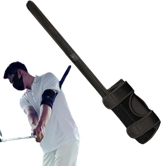 Golf Swing Trainer - Golftrainingshulp Swing corrector - Golf Swing Verbeteren - Ergonomisch Design - 595 cm Lengte - Zwart