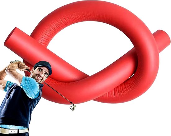 Golf Swing Trainer - Houding Corrector - Golfvaardigheden Verbeteren - Verbeterde Schommelprecisie - 88 cm - Rood