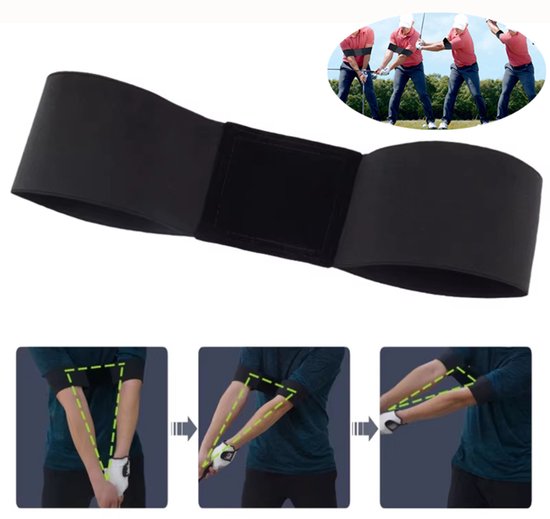 Golf Swing Trainer Hulp - 1 stks Grip Geheime Arm Band Trainer Waarde, Golf Trainingshulpmiddelen Professionele Beweging Houding Correctie Riem Voor Heren Dames Kinderen