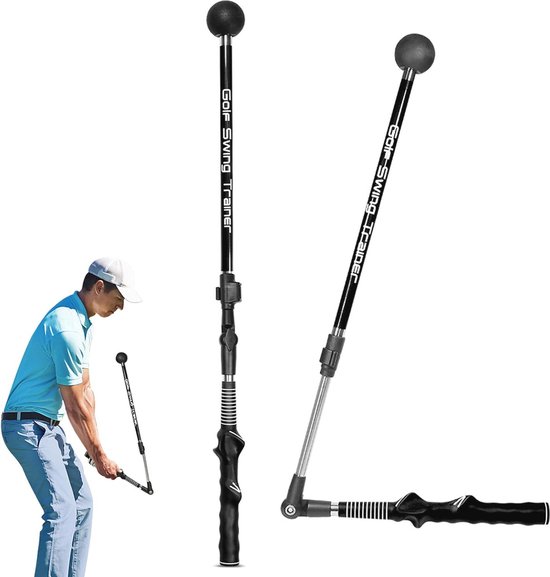 Golf Swing Trainer Hulp - Verstelbare Alignmentsstick voor Beginners en Gevorderden van Merkloos