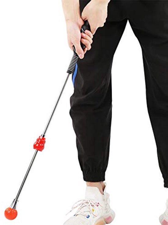 Golf Swing Trainer, Lightspeed Golf Swing Trainer Aid - Speed Stick verbetert de snelheid, oefenstok, oefenhulpmiddel golfbal oefentool (rood) van Merkloos