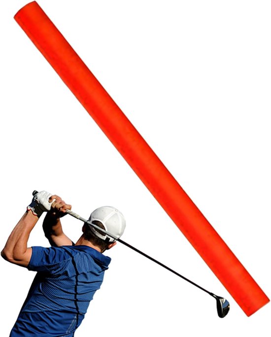 Golf Swing Trainer - Oefen Stok - Golfslag Verbeteren - Flexibele Stabiele Houding - 88 cm - Rood