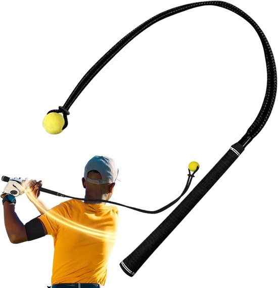 Golf Swing Trainer - Oefen Touw - Golf Ritme Verbeteren - Verzwaarde Bal - 96 cm Lang