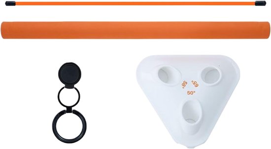Golf Swing Trainer - Oefenapparaat Golf - Swing Verbeteren - Precisie Uitlijning - 45 x 20 x 5.5 cm - Zwart
