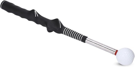Golf Swing Trainer - Oefenclub Grip - Golf Techniek Verbeteren - Verstelbare Telescoop - 38-67 cm - Zwart