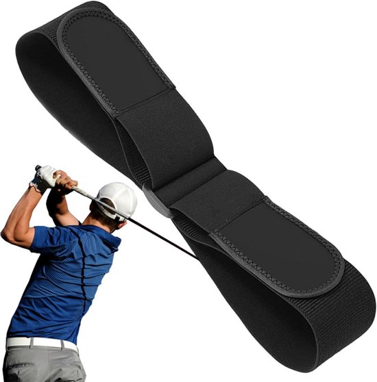 Golf Swing Trainer - Pols Correctie - Golf Oefenen - Stabiele Swingpad - Compact Ontwerp - Zwart