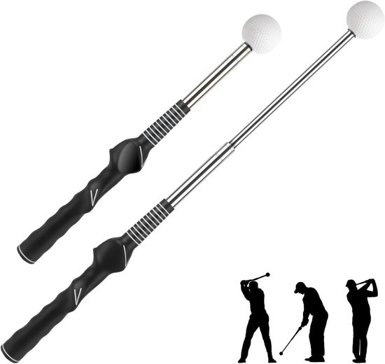 Golf Swing Trainer - Retractable Training Aid voor Verbetering van Golftechniek, Grip en Snelheid - Ideaal voor Beginners en Gevorderden