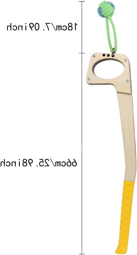 Golf Swing Trainer - Tempo Grip Aid - Houding Correctie - Platte Bijlkop Ontwerp - 25.6 Inch - Natuurlijk Hout