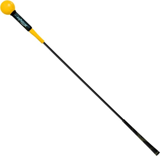 Golf Swing Trainer - Tempo Hulp - Golfkracht Opbouwen - Flexibele Schacht - 40 of 48 inch - Geel