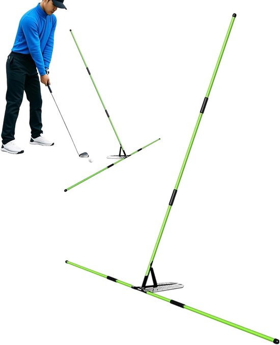 Golf Swing Trainer - Uitlijningshulp - Golf Training - Geraffineerd Swing Mechanisme - 105 x 105 cm - Groen