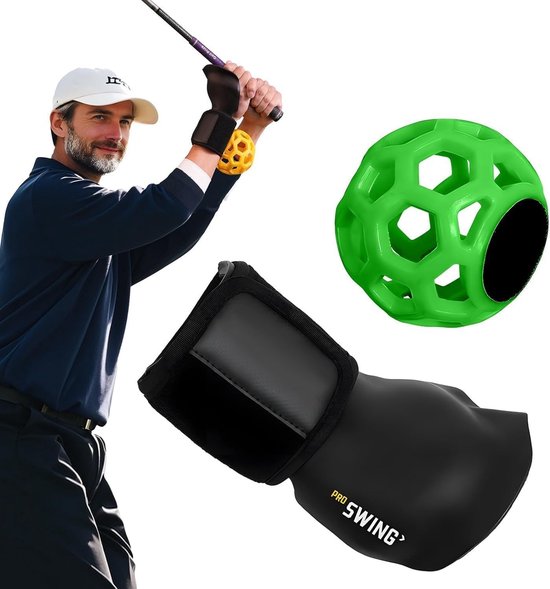 Golf Swing Trainer voor Beginners - Effectieve Golf Training Aid voor Verbetering van Swing en Polsbeheersing, Universele Plastic Trainer (Groen)