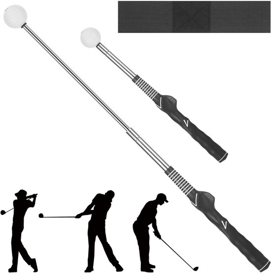 Golf Swing Trainer voor Verbetering van de Golfswing, Inklapbare Swing Trainer voor Binnen en Buiten, Ideaal voor Golftraining en Cadeaus voor Mannen en Vrouwen