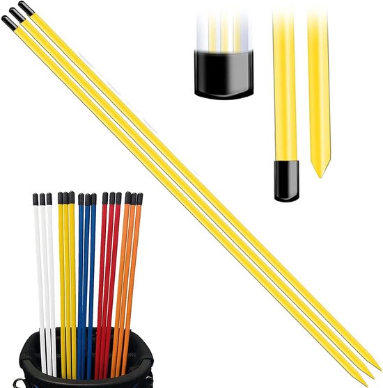 Golf Swing Trainingshulpmiddel Lijnstokken voor Precisie en Richting van Merkloos