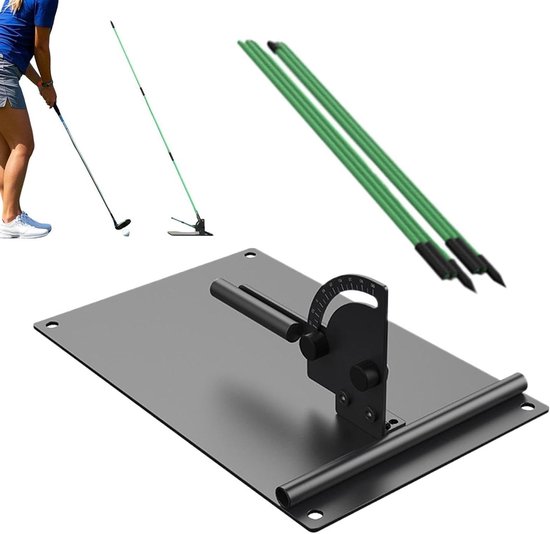 Golf-swingende trainingshulp, draagbare, verstelbare training, golfswingpad-trainer-stick-houder, geschikt voor binnen en buiten, de drive-range, mannen, vrouwen, beginners en