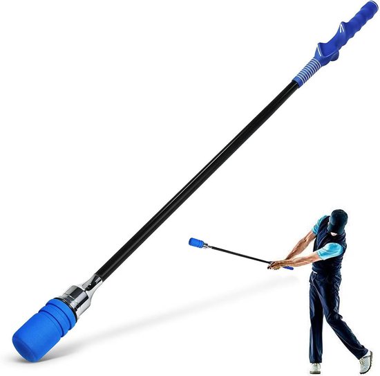 Golf Swinghulp - Oefenstaaf Golf - Swing Timing Verbeteren - Akoestische Feedback - 81 cm - Blauw