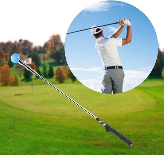 Golf Swingtrainer - Trainingshulpmiddel Tempo Trainer - Golfvaardigheden Verbeteren - 4 Instelbare Modi - 81 cm - Zilver