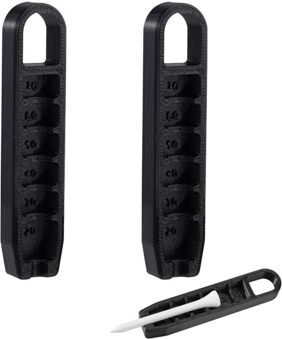 Golf Tee Hoogteversteller 2 Stuks - Verstelbare Golf Tee - Trainingsaccessoires - Precisie Tool - Lichtgewicht - Hoogwaardig PLA Materiaal - Golfaccessoires